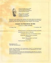 1997 Overlijden Jacobus Johannes van Steenderen de Kok [1942 - 1997]  